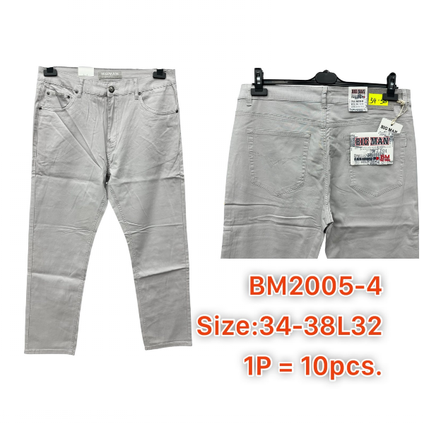 Spodnie męskie jeans Roz 34-38, 1 Kolor .Paczka 10 szt